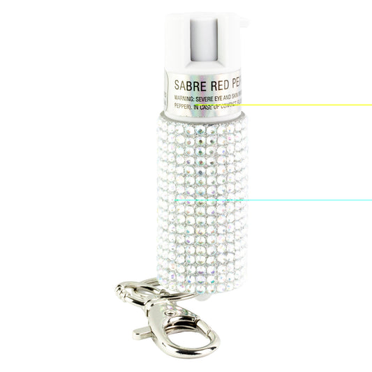 Sabre Jeweled Spray W/key Ring Slv