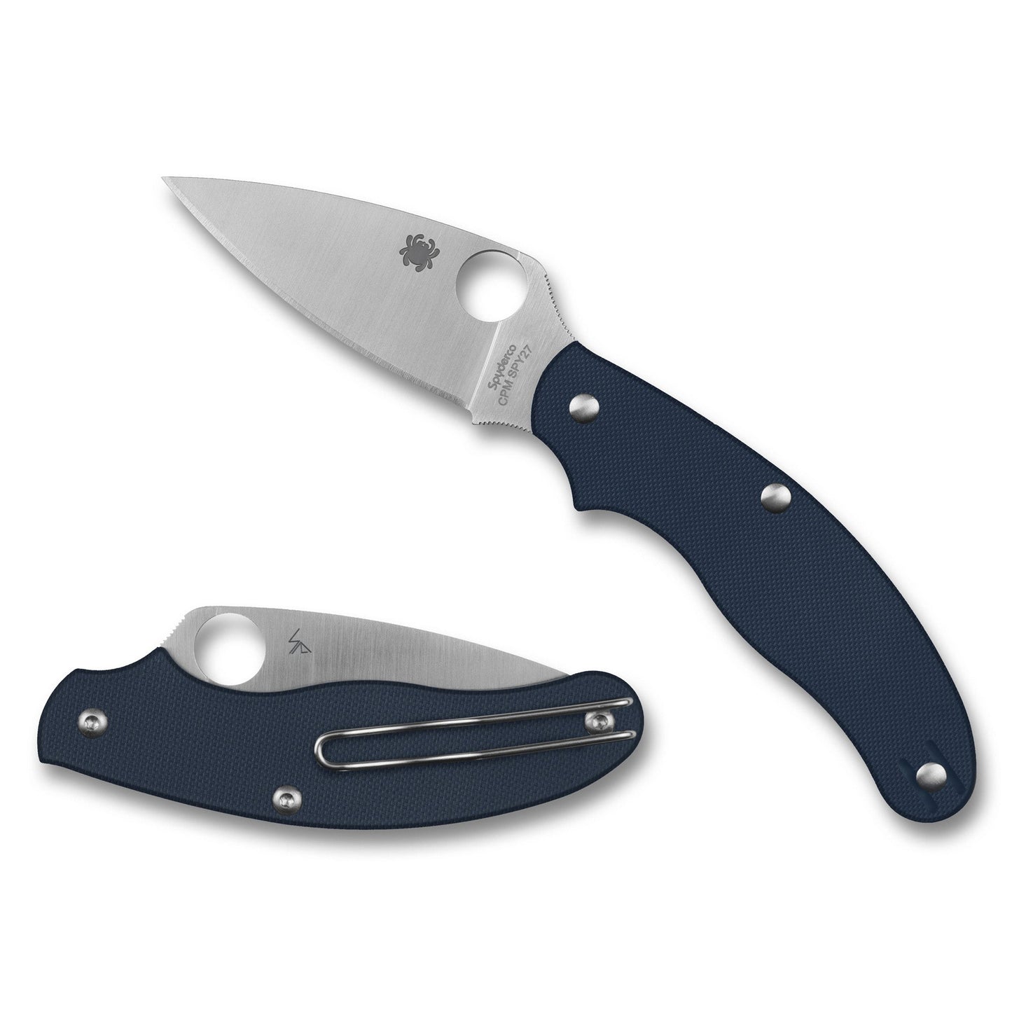 Spyderco Uk Penknife G-10 2.95" Blue